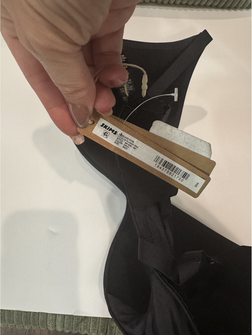 Skims Bra Black Size 36Dd - Picture 2 of 3